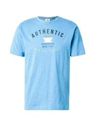 T-Shirt hellblau / wei