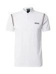 BOSS Sportshirt Pariq MB 8 dunkelbeige/schwarz/weiß
