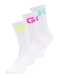 HUGO Socken QS Iconic CC hellblau/neongelb/neonpink/weiß