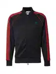ADIDAS ORIGINALS Sweatjacke 'Adicolor Classics Sst' grn/rot/schwarz