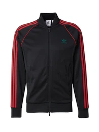 Sweatjacke 'Adicolor Classics Sst' grn / rot / schwarz