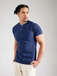 BLEND T-Shirt 'ELMER' blau/weiß