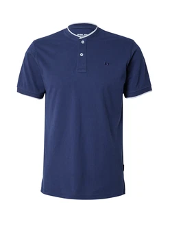 BLEND T-Shirt 'ELMER' blau/weiß
