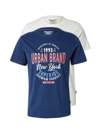 T-Shirt 'BHJuba' creme / dunkelblau / melone
