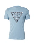GUESS T-Shirt navy/pastellblau/weiß