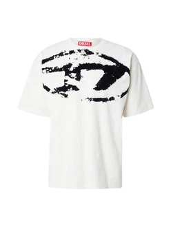 DIESEL Shirt 'T-BOXT-N14' schwarz/weiß