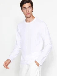 Trendyol Herren T-Shirt Basic weiß