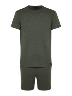 Trendyol Pyjama Schlafanzug oliv