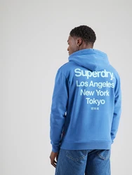 Superdry Sweatshirt 'City' blau