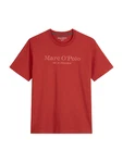 Marc O'Polo T-Shirt hellgrau/dunkelrot