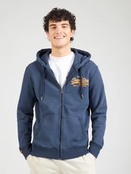 Superdry Sweatjacke marineblau/orange