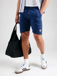BLEND Shorts Junis enzian / graumeliert / weiß