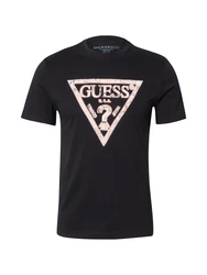 GUESS T-Shirt puder/schwarz/weiß