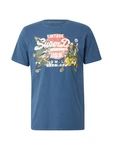 Superdry T-Shirt 'Tokyo' marineblau/gelb/dunkelorange/weiß