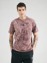adidas Performance T-Shirt POWER AOP TEE braun/hellbraun/schwarz/weiß