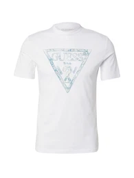 T-Shirt rauchblau / wei / wollwei