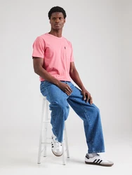 Superdry Rundhalsshirt Classic Essential Pocket Tee pastellrot