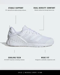 ADIDAS PERFORMANCE Sportschuh 'DROPSET 3' weiß