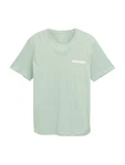 TOM TAILOR DENIM T-Shirt (OCS) hellbeige/pastellgrün