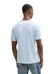 TOM TAILOR DENIM T-Shirt pastellblau/basaltgrau