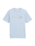 TOM TAILOR DENIM T-Shirt pastellblau/basaltgrau