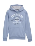 TOM TAILOR Sweatshirt Hoodie mit Print (1043292) hellblau/schwarz/weiß