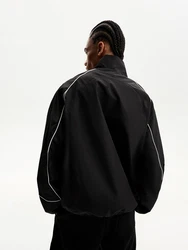 Bershka Jacke schwarz/silber/weiß