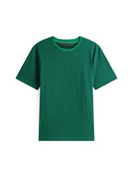 TOMMY HILFIGER T-Shirt 'Ess Seasonal' grn/schwarz