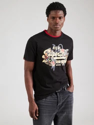 Superdry T-Shirt 'Tokyo' creme/orange/knallrot/schwarz
