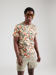 BLEND T-Shirt 'JAGGER' hellbeige / navy / oliv / orange