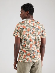 BLEND T-Shirt 'JAGGER' hellbeige / navy / oliv / orange