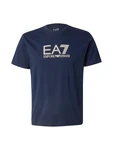 EA7 Emporio Armani T-Shirt beige / marineblau