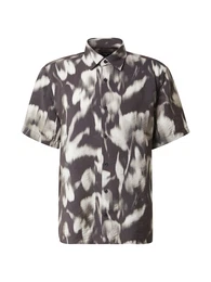 Hemd 'Casyn' schlammfarben / offwhite