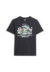 Superdry T-Shirt 'Tokyo' hellbeige/anthrazit/mint/weiß