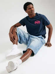 Superdry T-Shirt marine/pink