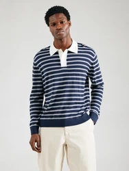 SELECTED HOMME Poloshirt SLHTRAY dunkelblau/weiß