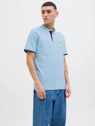 JACK & JONES T-Shirt JJEPAULOS hellblau/dunkelblau