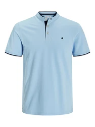 JACK & JONES T-Shirt JJEPAULOS hellblau/dunkelblau