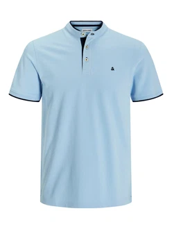 JACK & JONES T-Shirt JJEPAULOS hellblau/dunkelblau