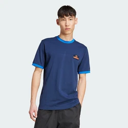 ADIDAS ORIGINALS T-Shirt azur/dunkelblau/orange