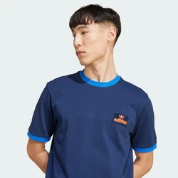 ADIDAS ORIGINALS T-Shirt azur/dunkelblau/orange