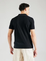 BOSS Poloshirt 'Paule 4' schwarz/weiß