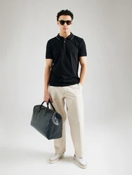 BOSS Poloshirt 'Paule 4' schwarz/weiß