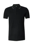 BOSS Poloshirt 'Paule 4' schwarz/weiß