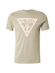 GUESS T-Shirt grn/orange/offwhite