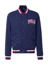Sweatjacke navy / rot / wei