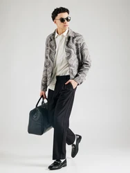 REPLAY Hemd blutrot/offwhite