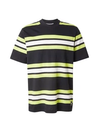 T-Shirt zitrone / schwarz / wei