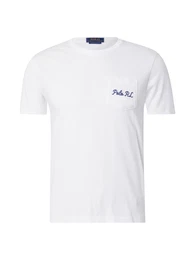T-Shirt navy / wei