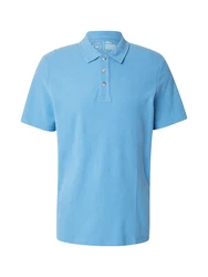 s.Oliver Poloshirt mit Waffelstruktur und Logo-Patch himmelblau